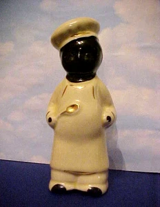 Single Salzstreuer Black African Am. Koch/Koch mit Goldlöffel - Bild 1 von 5