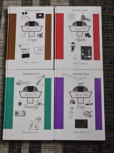 Life of Fred Elementary series Lot of 4 Books Apples, Farming, Cats, & Dogs HC - Picture 1 of 14