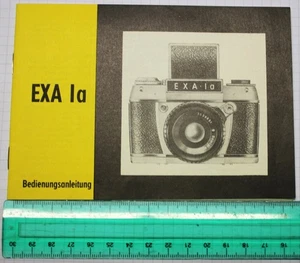 Bedienungsanleitung für DDR - Fotoapparat EXA 1a VEB PENTACON Dresden Top - Bild 1 von 1