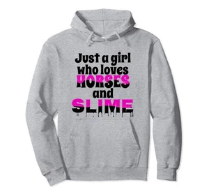 Cute Love Horse and Slime Shirt Hoodie for Girls Birthday Prize - Picture 1 of 1