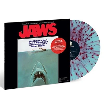 JOHN WILLIAMS JAWS 50TH ANNIVERSARY BLOOD IN THE WATER SPLATTER VINYL NEW