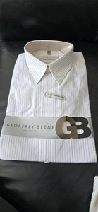 Bnwts Men's Vintage Geoffrey Beene Periwinkle Shirt Size 15.5" - Picture 1 of 8