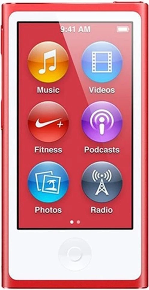 Apple iPod Nano 7th Generation Gen 16GB Red - MP3 MP4 Music Player Bundle - Image 1 of 1