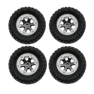 4pcs/set Rubber Tires For WPL B-14 B-14K B-16 B-16K C-14 C-14K C-24 C-24K RC Car - Picture 1 of 8