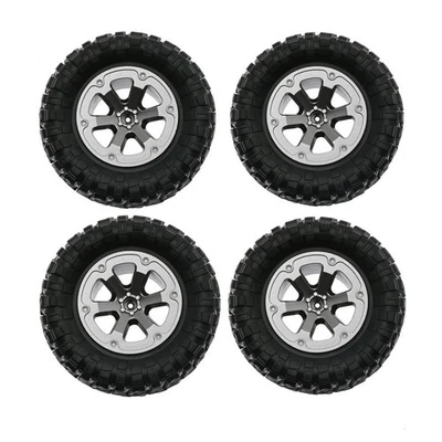4pcs/set Rubber Tires For WPL B-14 B-14K B-16 B-16K C-14 C-14K C-24 C-24K RC Car - Image 1 of 4