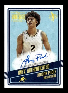 2021-22 Onyx Vintage #VAJP Jordan Poole Blue Signatures - Bild 1 von 2