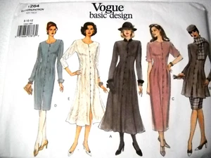 Vestido Túnica Falda Talla 8-12 Vogue 1264 Patrón de Costura * - Imagen 1 de 3