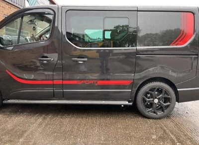 SE ADAPTA A RENAULT TRAFIC SPORT VINILO GRÁFICOS PEGATINAS CALCOMANÍAS RAYAS *CUALQUIER COLOR Foto 1 de 4