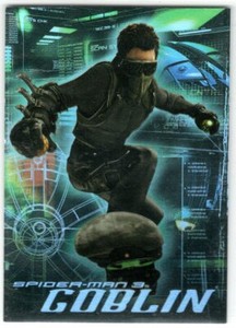 SPIDER-MAN 3 2007 MOVIE NEW GREEN GOBLIN FOIL INSERT TRADING CARD G1 1:40 PACKS