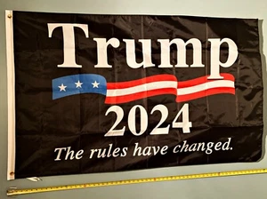 TRUMP FLAG *FREE SHIP USA SELLER! Ivanka Don Jr 2024 B Zag USA Sign Poster 3x5' - Picture 1 of 1