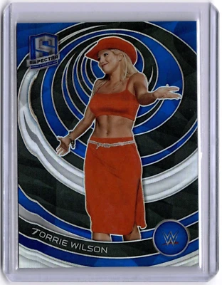 Torrie Wilson 2023 Panini Chronicles Spectra WWE Blue #394 WWE Legends #10/99 - Image 1 of 2
