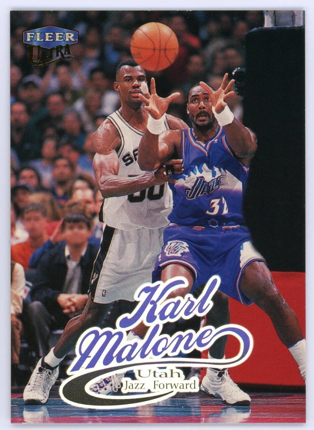 BASKETBALL Karl Malone 1998-99 Fleer Ultra Basketball Card #53 Utah Jazz