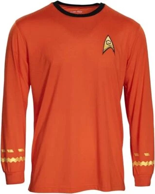 Unisex Star Trek Sr. Scott Ingeniero Rojo Réplica Halloween Juegos con disfraces Disfraz Camisa Foto 1 de 4