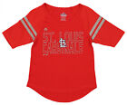 Outerstuff MLB Youth Girls St. Louis Cardinals Diamond Section Team Shirt Top
