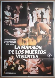 Mansion of the Living Dead ORIGINAL Spanish 1982 POSTER Jesus Franco Blind Dead - Picture 1 of 3
