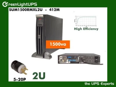 Rebuilt~ APC Modular SmartUPS SUM1500RMXL2U UPS 1500va 120v #NewBatts Wanrty - Image 1 of 4