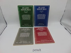 Pulpit Resourch Homiletical Journal Booklet Lot of 4 Set 1982 Religous Studies - Picture 1 of 5