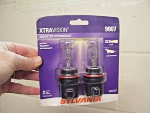 Sylvania Xtra Vision 9007 HB5 65/55W Two Bulbs Head Light Dual Beam Upgrade Lamp - Picture 1 of 3