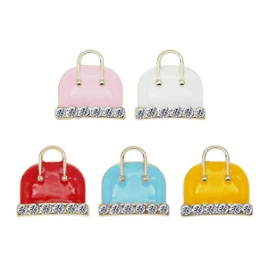 10PCS Alloy Mixed Colorful Handbag Bags 17mm Charms Pendant Jewelry DIY Findings - Picture 1 of 12