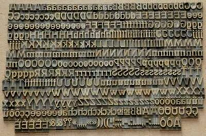 Bookbinding Brass Type .41" embossing gold finishing leather bookbinder alphabet - Picture 1 of 4