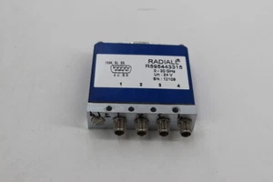 Radiall R595443315 Coaxial Switches SPDT BYPASS SMA20 LA24 CA PISD - Picture 1 of 3