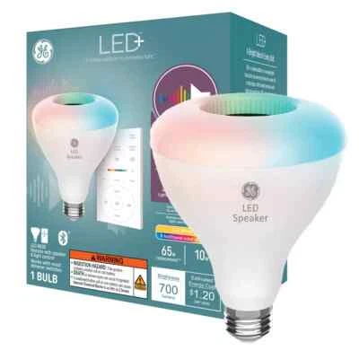 GE LED+ Speaker and Color Changing BR30 LED Indoor Floodlight Bulb - Image 1 of 4