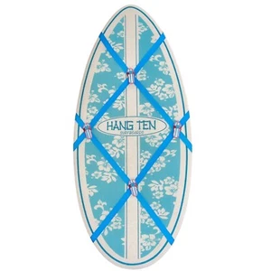 Hang 10 Blue Tropical Surfboard Picture/Message Board Home Decor 9" x 20"  - Picture 1 of 8
