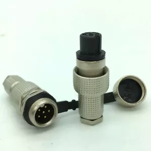GX12 Copper Circular Waterproof IP67 Cable Connectors G12 6 Pin Aviation Plug - Picture 1 of 11