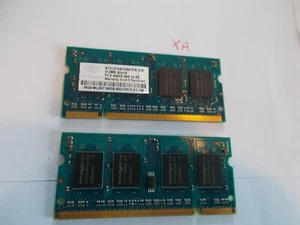 NANYA 1GB-(2X512MB) MATCHED PAIR, PC2-4200S, NT512T64UH8A1FN-37B, DDR2 SODIMM RA - Picture 1 of 3