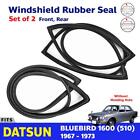 For Datsun 1600 Bluebird 510 2D 4D Sed Windshield Rubber Front Rear W/O Molding
