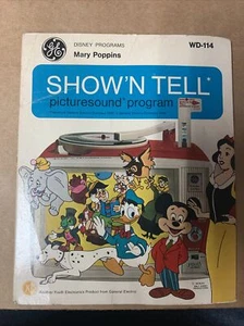 Mary Poppins WD-114 GE Show'N Tell picturesound program 1960s - Picture 1 of 13