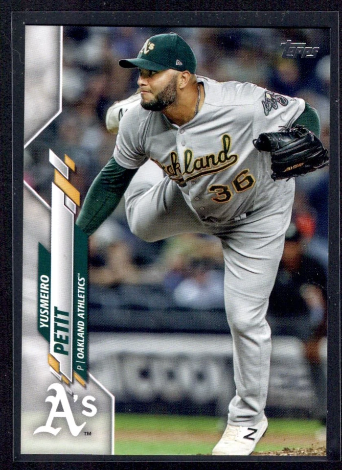 2020 Topps Update Advanced Stats Yusmeiro Petit 181/300 Oakland Athletics #U-84 - Image 1 of 2
