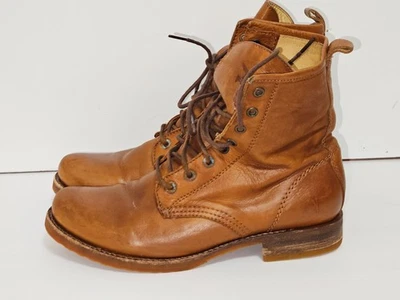 Botas de combate de cuero para mujer Frye Veronica negras talla 8 M Foto 1 de 4