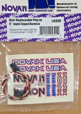 Arnés de entrada Novak 5320 ESC 9 pulgadas NOS Foto 1 de 2