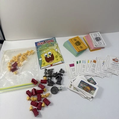 Monopoly Bob Esponja Piezas de Repuesto Completas Fichas Patrick Star Plancton Foto 1 de 4