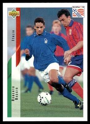 Contenders de la Copa Mundial 1994 Upper Deck ENG/ITA Roberto Baggio Italia #124 Foto 1 de 2