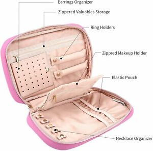 Portable Pouch Travel Jewelry Organizer Leather Case Storage Bag Christmas Gift