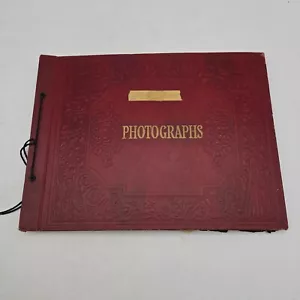 Vtg Photograph Album w/ 160+ Photos Beach Iwo Jima Japan Beach Ships Boats Navy - Picture 1 of 23