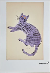 ANDY WARHOL * A Cat named Sam * signed lithograph * Kunstdruck *limited # 18/125 - Bild 1 von 8