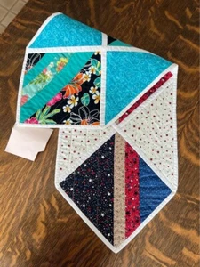 Handmade Reversible Tropical Summer Patriotic 4th of July Holiday Table Runner - Picture 1 of 9