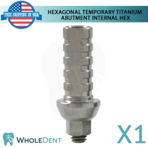 1X Conexión dental hexagonal recta temporal titanio hexagonal hexagonal hexagonal 2,42 mm - Imagen 1 de 5