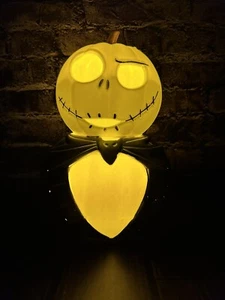 Jack Skellington Light Pumpkin Decoration 8.25” NBC Nightmare Before Christmas - Picture 1 of 9