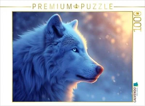 CALVENDO Puzzle Frostglanz: Das klare Blau im weißen Wolfslicht | 1000 Teile Leg - Bild 1 von 4