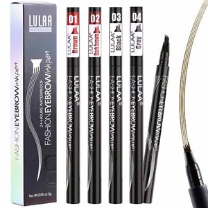 3D Tattoo Augenbrauen Stift Pen Microblading Wasserfest 24h Gabelspitze 4 Farben - Bild 1 von 10