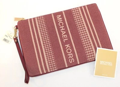 Nuevo con etiquetas Michael Kors Jet Set Bolsa Grande con Cremallera • Dark Berry Multi • 32F1GJ6M3J Foto 1 de 3