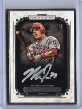2014 Topps Museum Collection Mike Trout Silver Framed On Card Auto 10/10 ANGELS