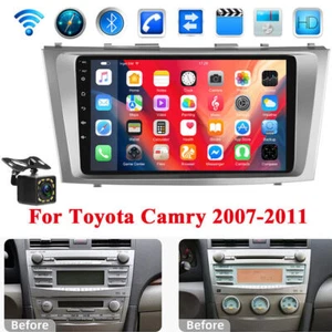 For Toyota Camry 2007-2011 Android 13 Auto CarPlay GPS Navi Car Stereo Radio+CAM - Picture 1 of 12
