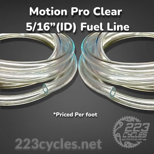 Motion Pro 8mm 5/16" Clear Vent / Fuel Line *PER FOOT* - Picture 1 of 2