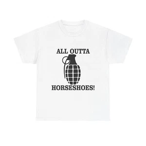 Unisex Tee All Outta Horseshoes Design - Picture 1 of 53