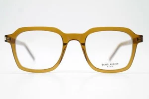 Brille Saint Laurent SL 715 SLIM OPT Braun Silber Oval Brillengestell Neu - Picture 1 of 6